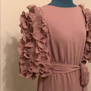 Vintage taupe maxi dress